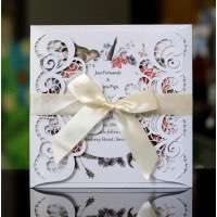 Laser Wedding Card 2020 Invitation Card Lace Annual Meeting Invitation 